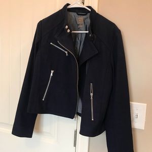 Gap Navy Blue canvas zip jacket, size medium